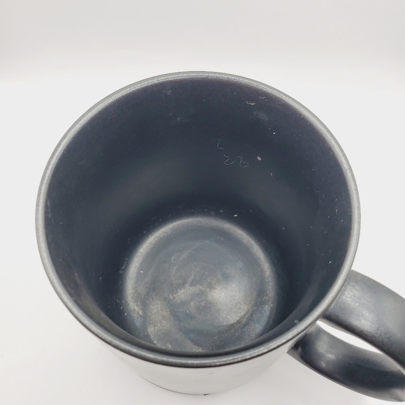 Vintage Black Coffee Cups/Mugs Set With Removable Rubber Coasters Japan 7onz MCM - Picture 4 of 9